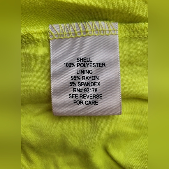 Philosophy Florescent Yellow High Low Dress - Picture 8 of 8